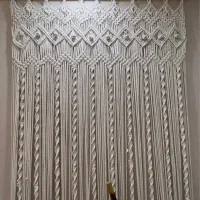 پرده مکرومه سفارشی