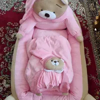 ست تشک نوزادی دخترانه خرسی