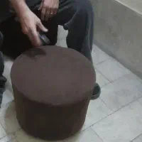 بغل مبلی قهوه ای
