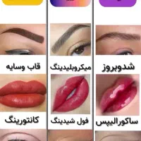 مدل شیدینگ لب ،میکروبلدینگ ،خط چشم|خدمات آرایشگری و زیبایی|تهران, دهقان|دیوار