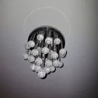 لوستر کریستالی دو عدد|لوستر و چراغ آویز|تهران, زرکش|دیوار