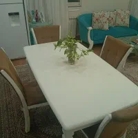 میز غذاخوری و ناهار خوری 6نفره با صندلی در حد نو|میز و صندلی غذاخوری|رشت, فلسطین|دیوار