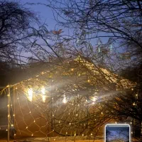 چادر برزنتی در حد نو دو بار استفاده شده رنگ خاکی