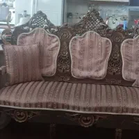 مبل استیل چوب گردو