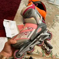 اسکیت دخترانه Rollerblade حرفه ای و حلقه تن زیب