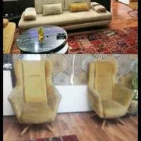 مبل تخت خوابشو ۸ نفره و صندلی گردون باغ ویلا