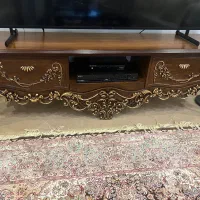 میز تلویزیون بسیار شیک و نو چوب تمام راش