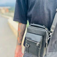 کیف دوشی چرم گاوی و دستدوز|کیف، کفش، کمربند|گرگان, |دیوار