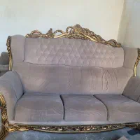 مبل استیل ۷ نفره به همراه میز جلو مبلی