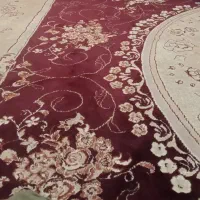 ۲تافرش ۵۰۰شانه نخ کاشان صادراتی اصل و۱فرش ۵۰۰شانه|فرش|چابهار, |دیوار