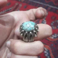 انگشتر فیروزه رکاب اشکی|جواهرات|بیرجند, |دیوار