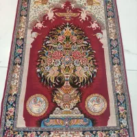 فرش دستبافت زرع نیم قلی نامی گلدانی چله ابریشم|فرش|تهران, پونک|دیوار