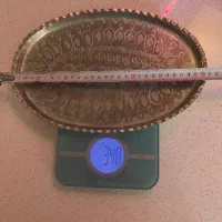 سرویس ظروف مسی قلم‌کاری شده