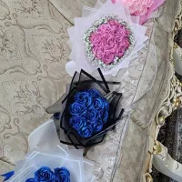 دسته گل روبانی