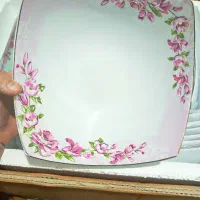 سرویس غذاخوری چینی ۱۲نفره آکبند درجه یک مربع