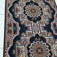 فرش کناره مدل ناردون به رنگ سورمه ای