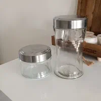 شیشه ی حبوبات با درب استیل|ظروف نگهدارنده، پلاستیکی، یک‌بارمصرف|مشهد, الهیه|دیوار