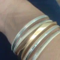 چهارتا النگو نقره 925 سایز سه|جواهرات|خرم‌آباد, |دیوار