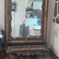 آینه قدی کنده کاری با چوب گردو