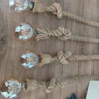 ۴ عدد آویز کنفی سالم با لامپ