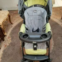 کالسکه چیکر اصلی سه تیکه با کرکری و صندلی ماشین