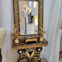 آینه و شمعدان قدی در حد نو|آینه|بیرجند, |دیوار