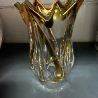 لاله کریستال لوستر لبه طلایی-برند Amaris اصل آلمان