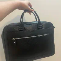 کیف تمام چرم طبیعی مشکی نو