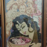 ۳ عدد تابلو در حد نو|تابلو فرش|مسجد سلیمان, |دیوار