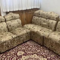 مبل 7نفره با میز شیشه‌ای