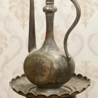 آفتابه لگن قاجاری قلمکاری