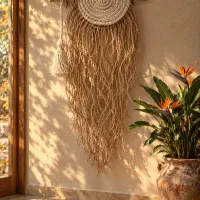 دیوارکوب مکرومه