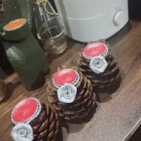 شمع کاج|صنایع دستی و سایر لوازم تزئینی|هشتگرد, شهرک گلها|دیوار