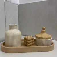 انواع ست های دکوری شمع و سنگ مصنوعی|صنایع دستی و سایر لوازم تزئینی|کاشان, زیدی|دیوار