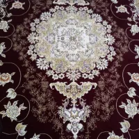 فرش ۹ متری زرشکی هفت رنگ ..گوشتی