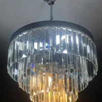 لوستر نئو کلاسیک کریستال سفید|لوستر و چراغ آویز|تهران, صادقیه|دیوار