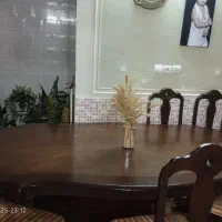 میز نهار خوری چوبی|میز و صندلی غذاخوری|شاهین‌شهر, طالقانی|دیوار