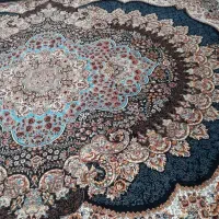 فرش سرمه ای 9متری