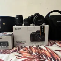 دوربین canon850D(فول لوازم)(فروش فوری)