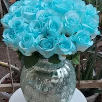*گل رز باکارا شاخه ای پارچه ای قابل شستشو*|گل مصنوعی|قرچک, |دیوار