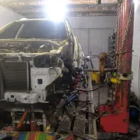 شاسی کشی با دستگاه هیدرولیک