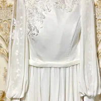 پیراهن عقدمحضری بسیارشیک وکاملا نونو