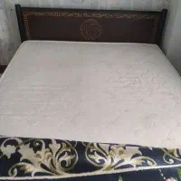 تخت دو نفره فرفورژه با چوب و تشک دو نفره رویال|تخت و سرویس خواب|کرج, فاز ۴ مهرشهر|دیوار