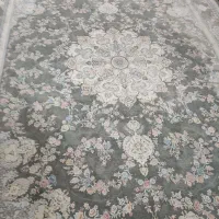 فرش 9 متری گل برجسته بزرگمهر کاشان