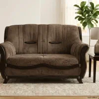 فروش مبل راحتی ۷ نفره قهوه‌ای، تمیز و سالم