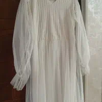 لباس مجلسی فرمالیته سفید بارداری