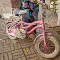 دوچرخه صورتی  رنگ دخترانه سایز۱۲|دوچرخه، اسکیت، اسکوتر|اصفهان, خانه اصفهان|دیوار