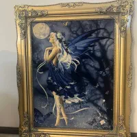 تابلو فرش دستباف پری آسمانی و ون یکاد|تابلو فرش|مشهد, هفت تیر (نه دره)|دیوار