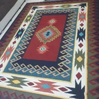 گلیم فرش 9متری طرح سنتی