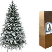 درخت کریسمس تمام برفی (برف سنگین)